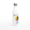 Botella de agua de acero inoxidable blanca 17 oz