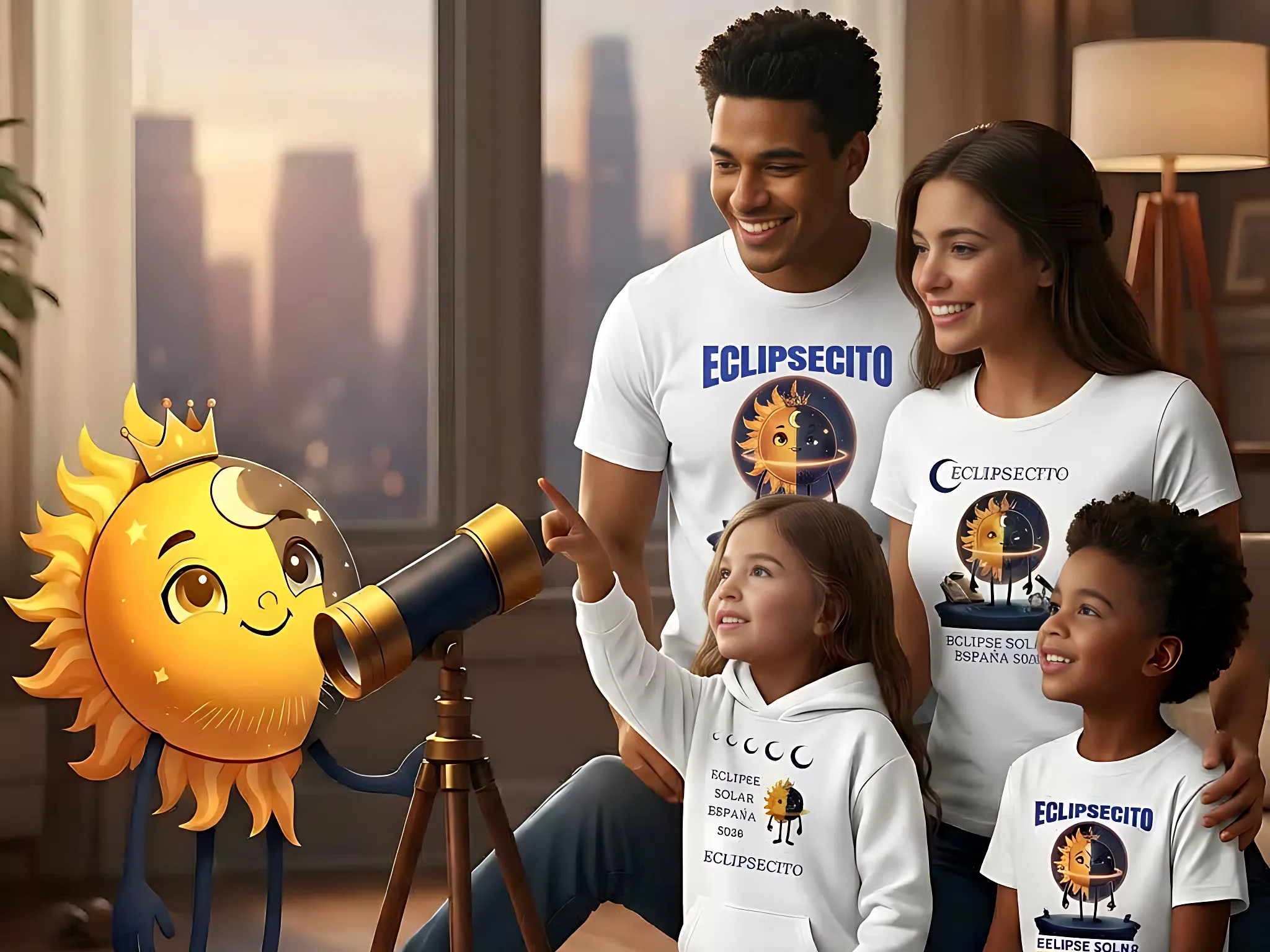Eclipse Solar 2026 Familia
