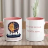 Taza de cerámica de color