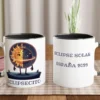 Taza de cerámica de color